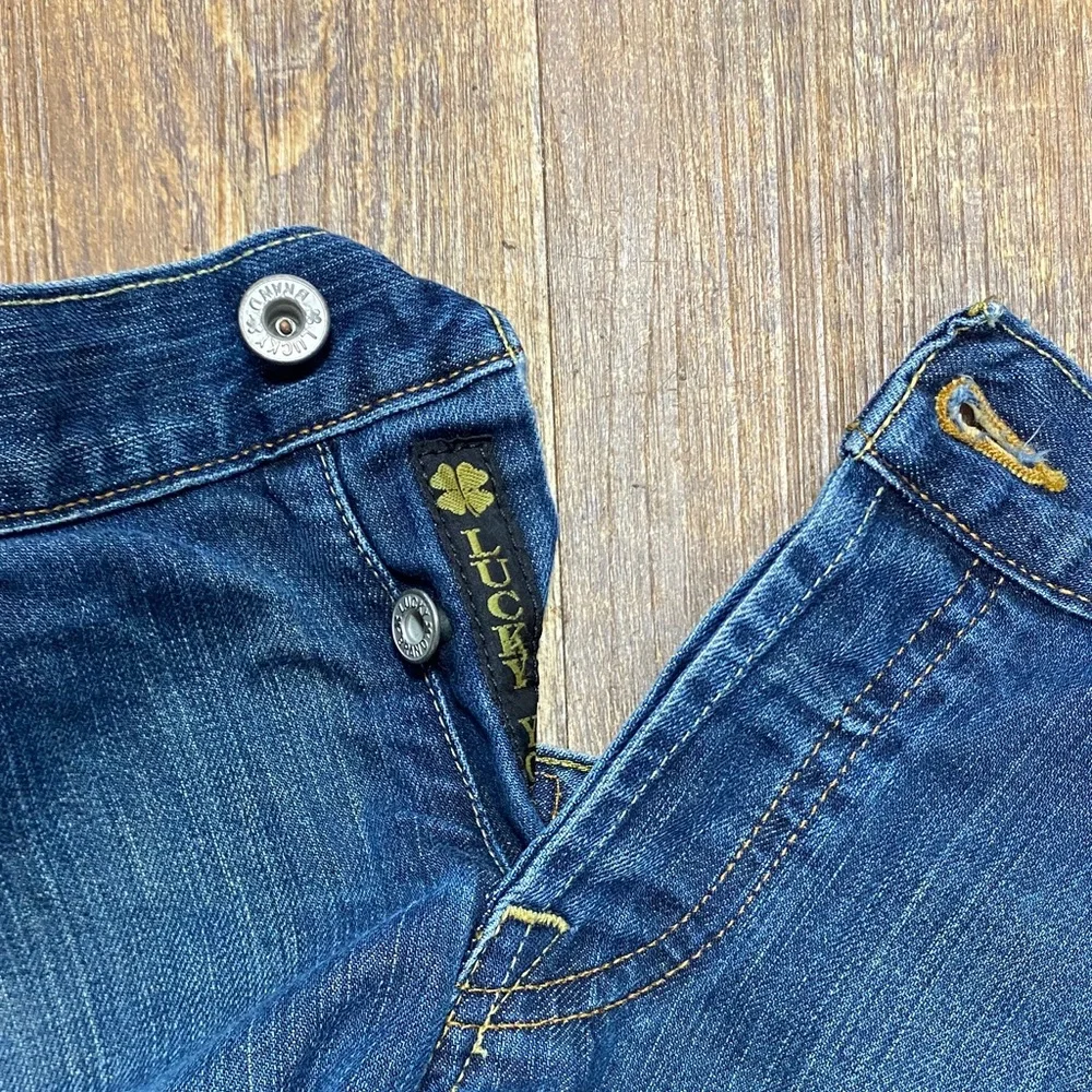 Lucky Brand size 16/33 Dungarees Straight boot Jeans‎ stretch casual comfy - Picture 16 of 16